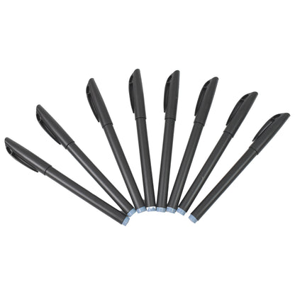 Set of 8 Wukusy black gel pens for school and office use, ideal stationery gift for kids, featuring smooth writing and comfortable grip.