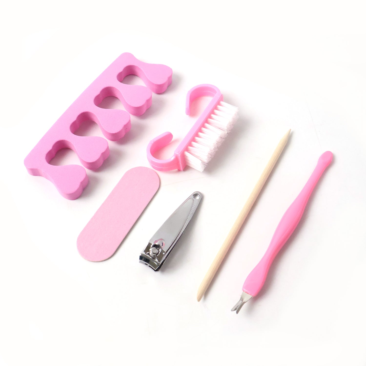 Wukusy 6-in-1 multipurpose manicure and pedicure grooming kit with various tools for nail care and personal grooming.