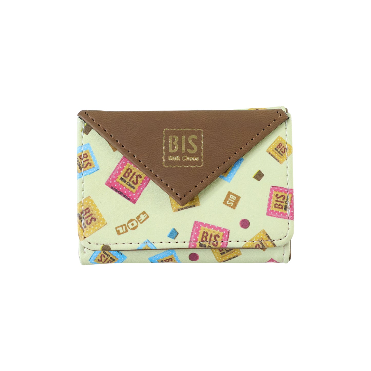 Wukusy premium stylish compact foldable wallet, showing sleek design and multiple card slots in a close-up image.