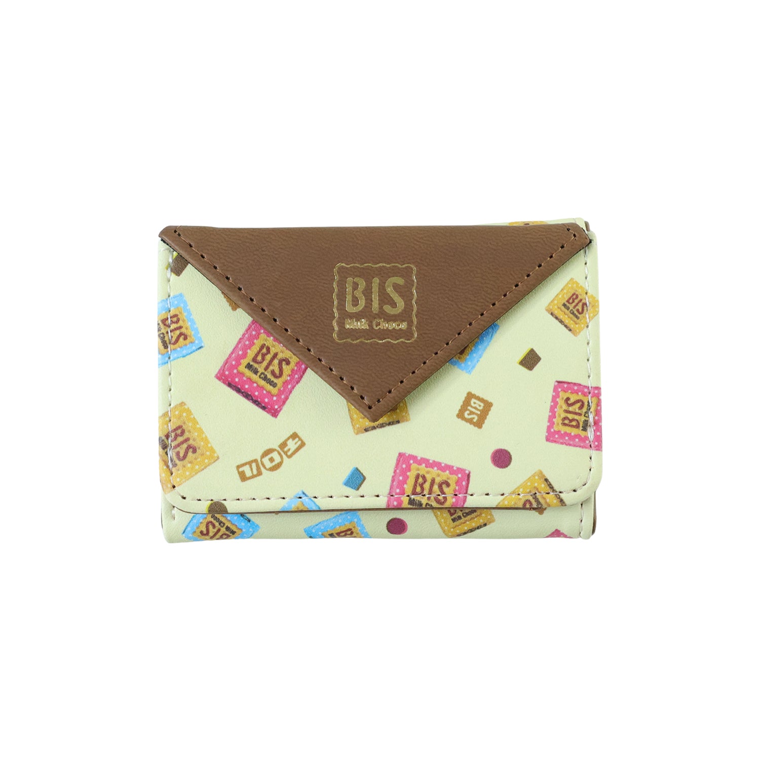 Wukusy premium stylish compact foldable wallet, showing sleek design and multiple card slots in a close-up image.