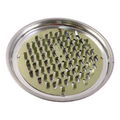 Round metal mosquito coil stand by Wukusy, designed to hold mosquito coils securely for outdoor or indoor use.