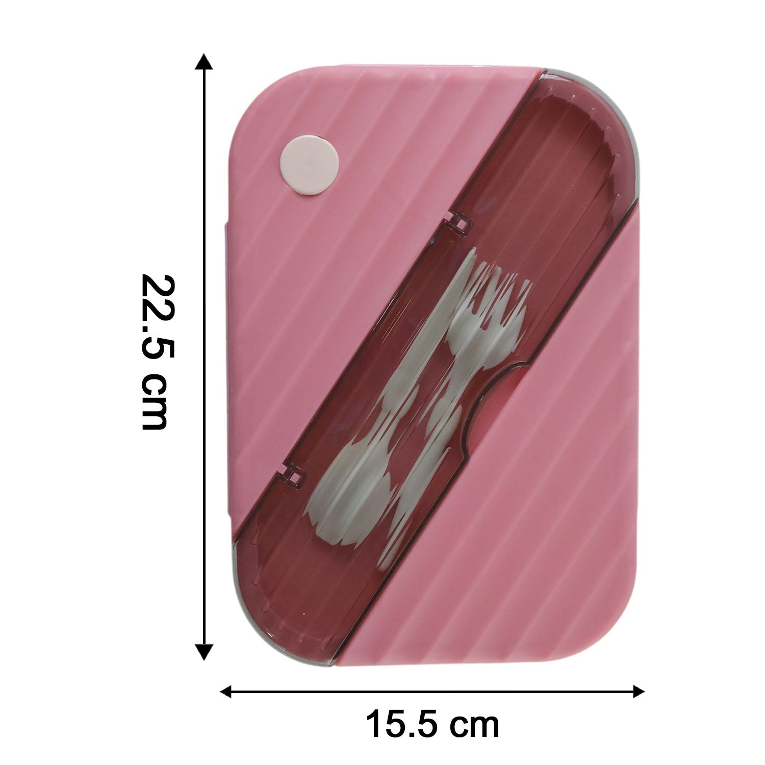 Plastic 3-compartment kids lunch box by Wukusy with colorful divided sections for snacks and meals.