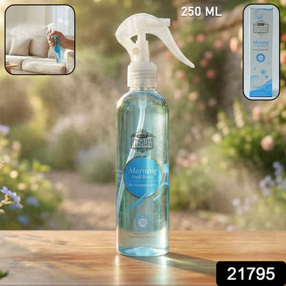 Wukusy Morning Fresh Breeze air freshener spray for home and office, 250ml bottle with a clean, fresh scent.