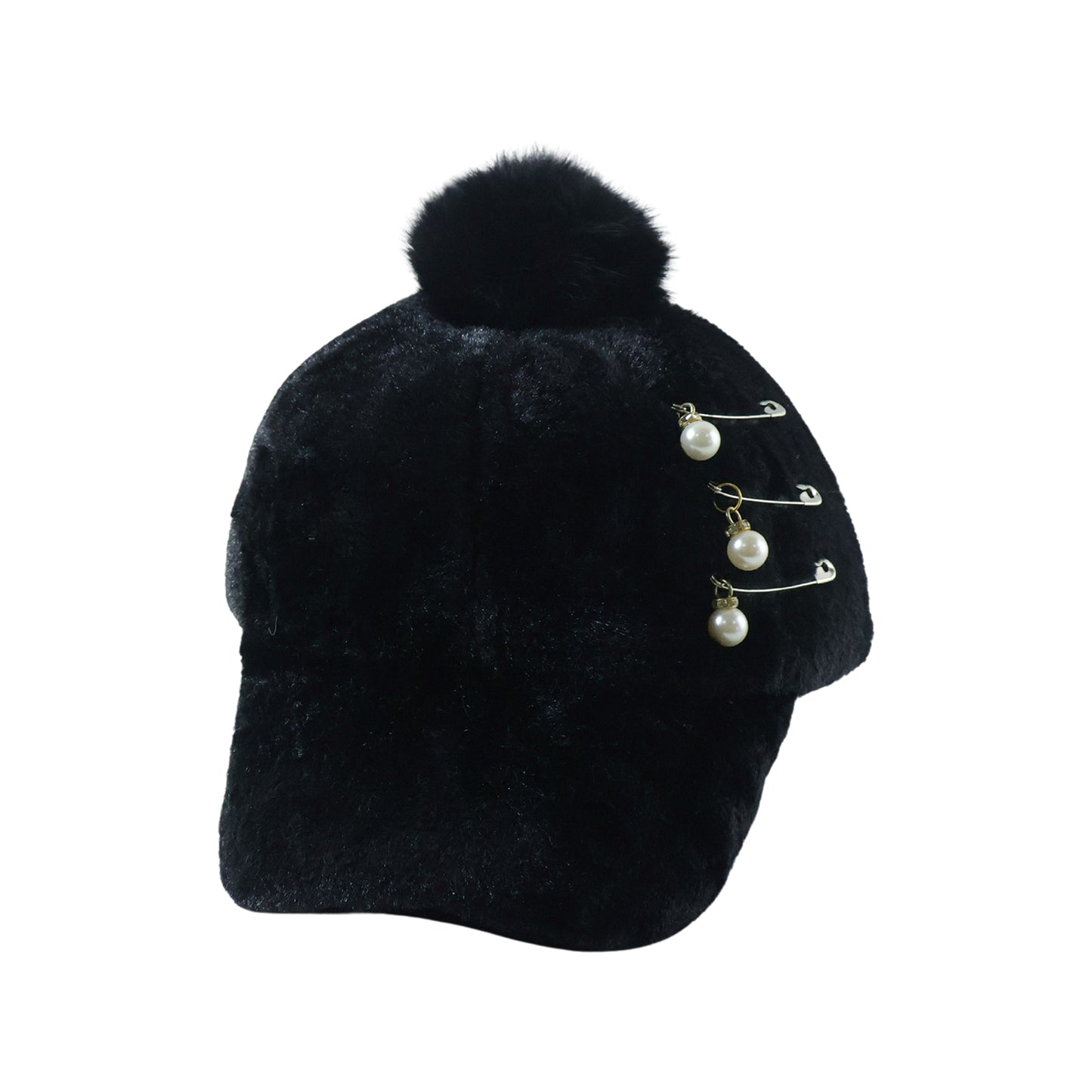 Wukusy elegant winter fur cap for women with plush fur and stylish design, perfect for cold weather.