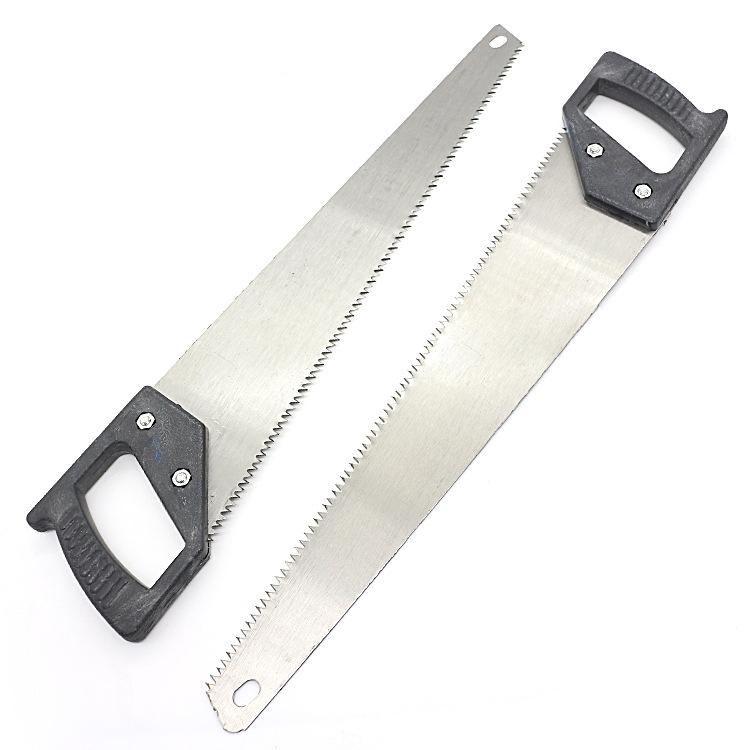 Wukusy 1555 powerful hand saw with 450mm hardened steel blade for cutting wood and other materials in power and hand tools.