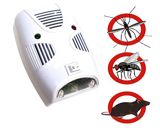 Wukusy mosquito and rat repeller device for home pest control, targeting mosquitoes, rats, and cockroaches.