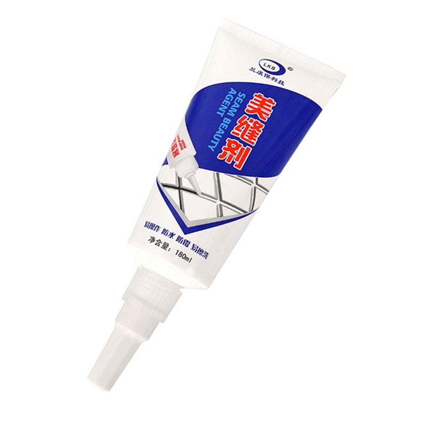Wukusy waterproof silicone sealant tube for grout repair, ideal for filling gaps in tiles, sinks, bathrooms, and kitchens.