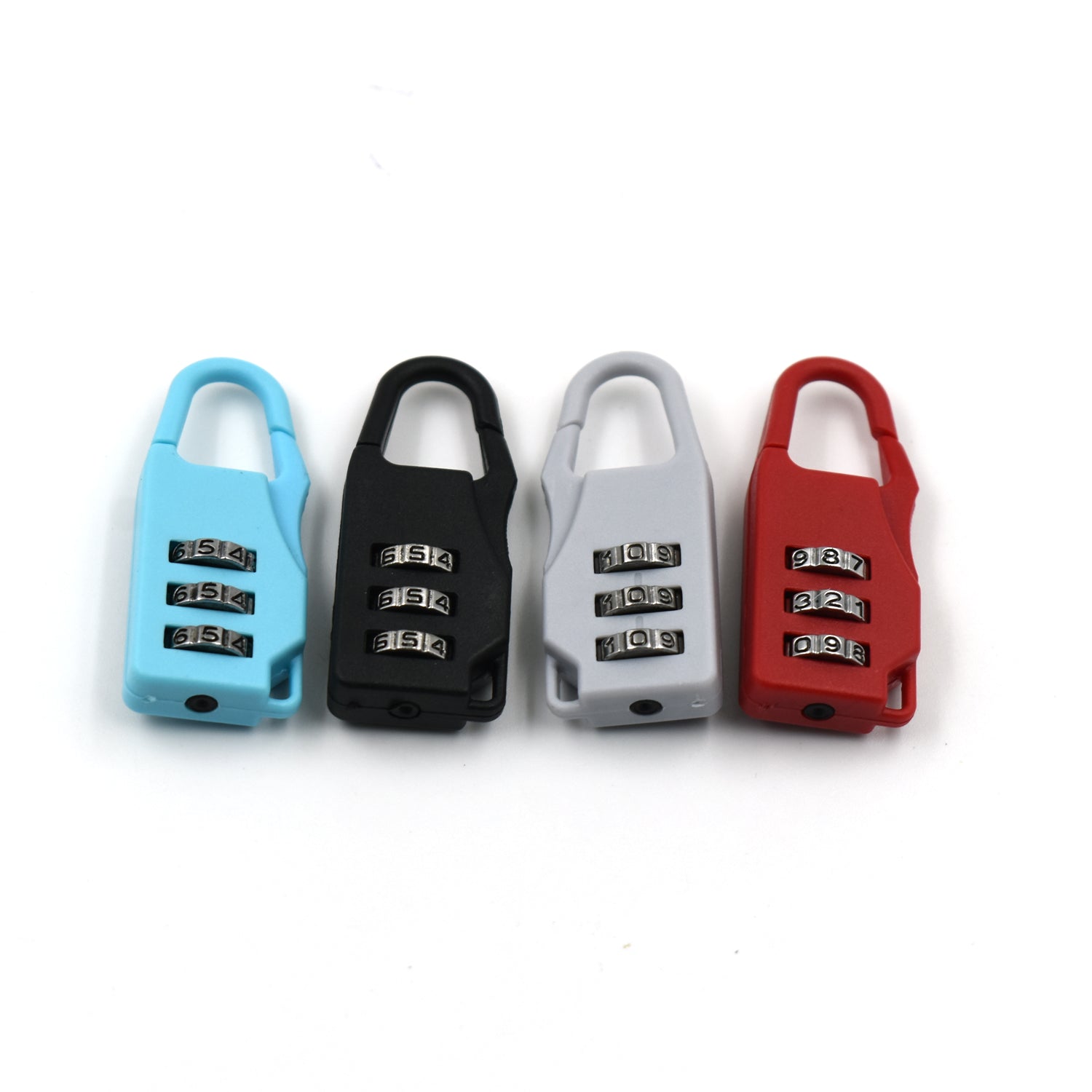 Wukusy 6109 3-digit luggage lock with key, used for securing luggage and travel bags, shown with the lock and key in the image.