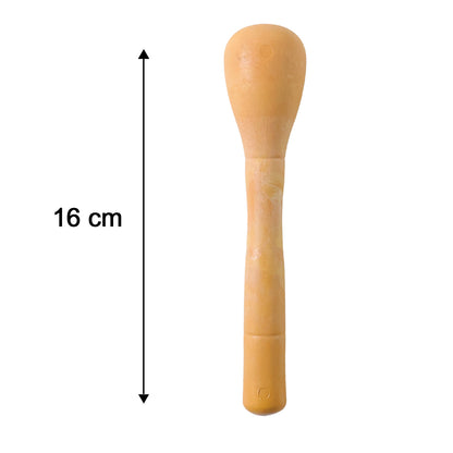 Wukusy manual masher grinder tool for kitchen use, showing a close-up of the handheld device designed for mashing and grinding ingredients.