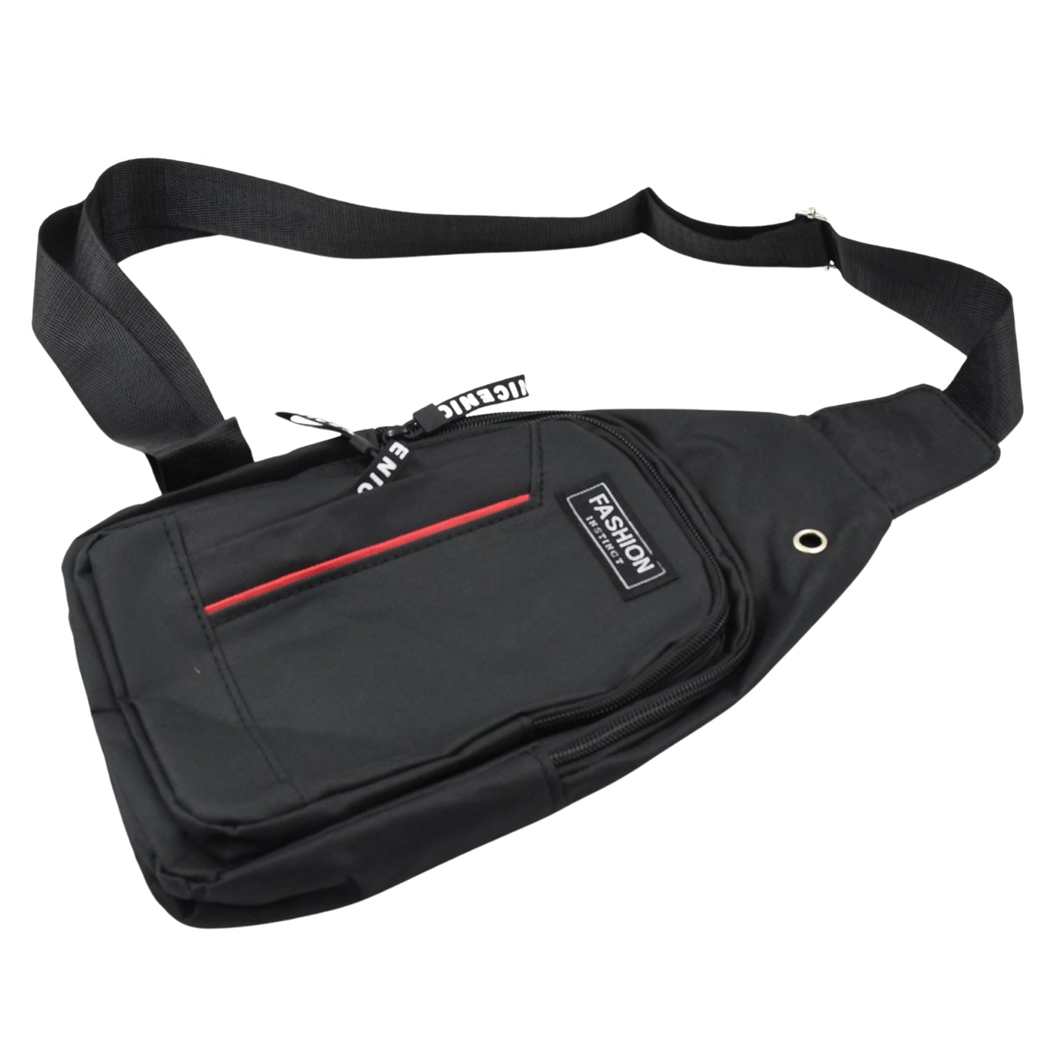 Wukusy 12859 waterproof anti-theft cross-body waist bag with USB charging port and earphone hook for travel and casual use