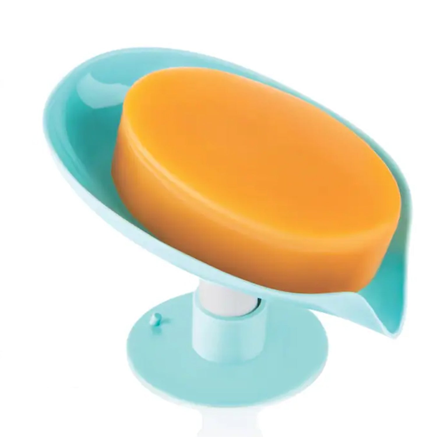 Wukusy soap holder stand with self-draining soap dish in white, designed for bathroom or kitchen use.