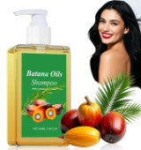 Bottle of Drpshippr Batana Hair Oil Shampoo for nourishing hair, in a sleek bottle with a pump dispenser, part of beauty and personal care.