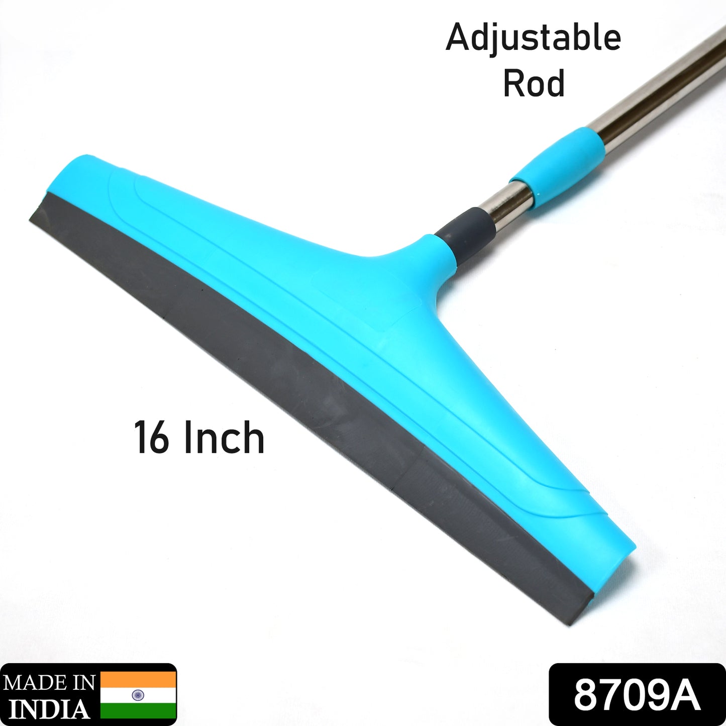 Adjustable stainless steel bathroom floor wiper rod by Wukusy, home improvement tool for cleaning and drying floors.