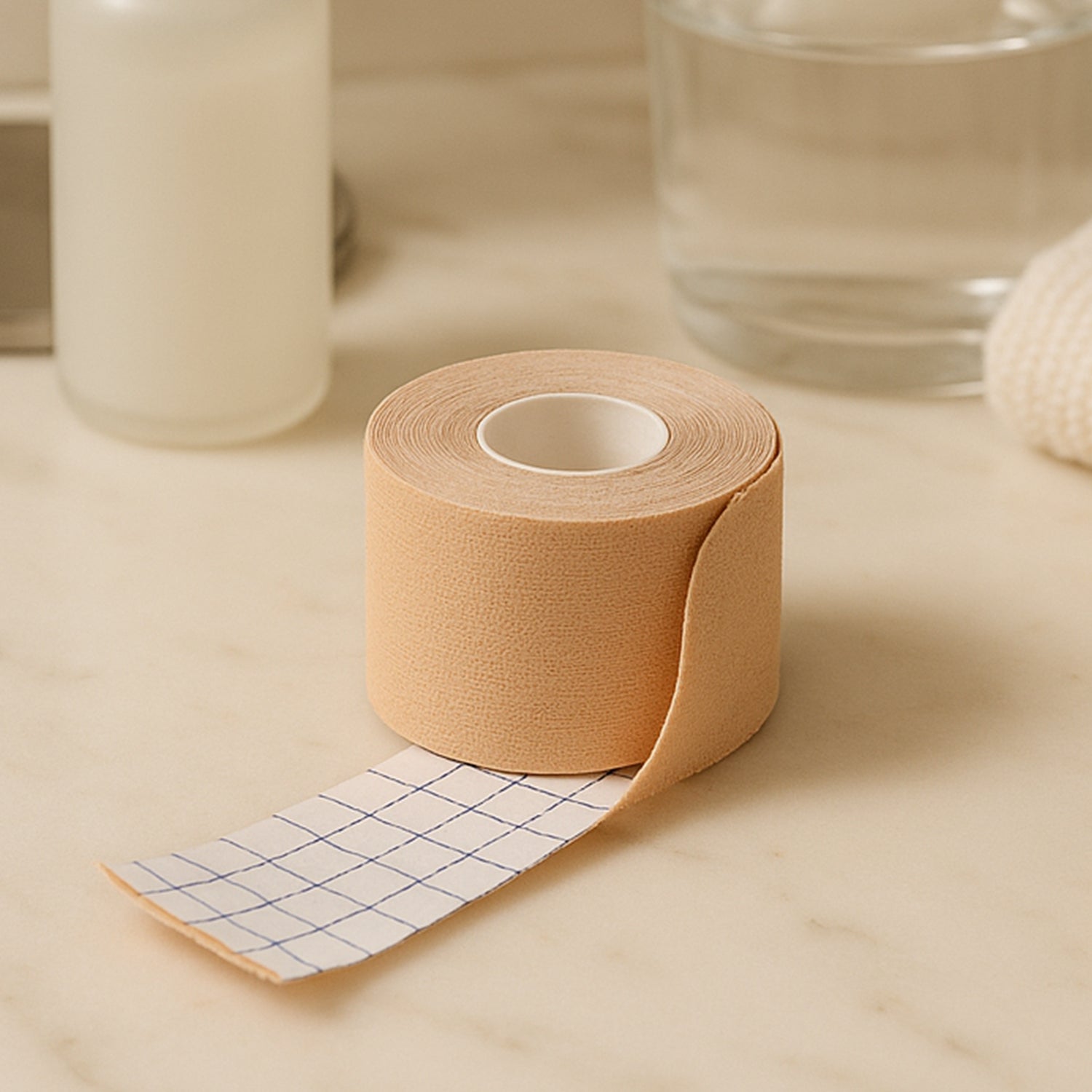 Wukusy face lifting tape, myofascial face tightening tape, 2.5 cm x 5 m, showing the flexible, skin-friendly tape for facial contouring.
