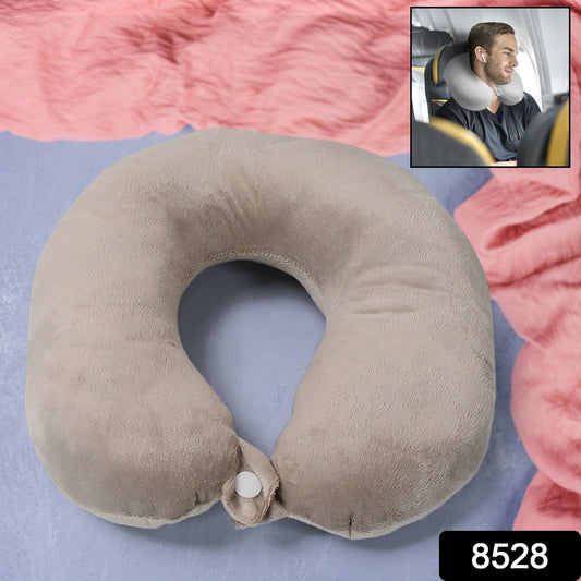 Wukusy 8528 soft travel neck pillow for car, home, or airplane use, offering comfortable head and neck support.