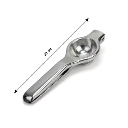 Wukusy stainless steel lemon squeezer kitchen tool with ergonomic handles for easy citrus juicing.