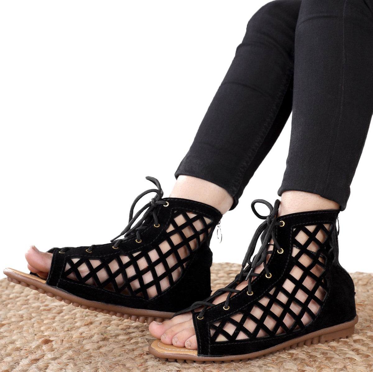Black women's sandal from Drpshippr's men's collection, featuring a comfortable slip-on design and stylish black straps.