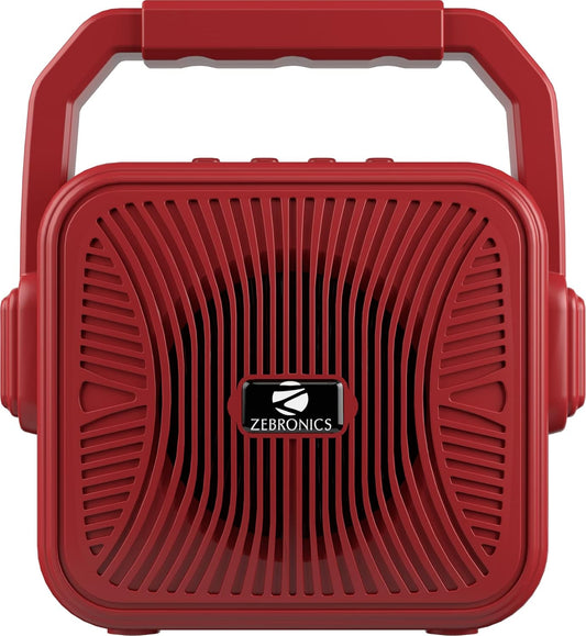 Red Zebronics Zeb-County 2 portable TWS Bluetooth speaker with 3W mono channel sound from Seasons.