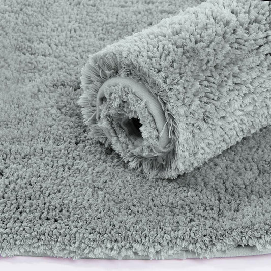 Silver Seasons Super Soft Bath Mat for bathroom, plush and absorbent, with textured surface for comfort.