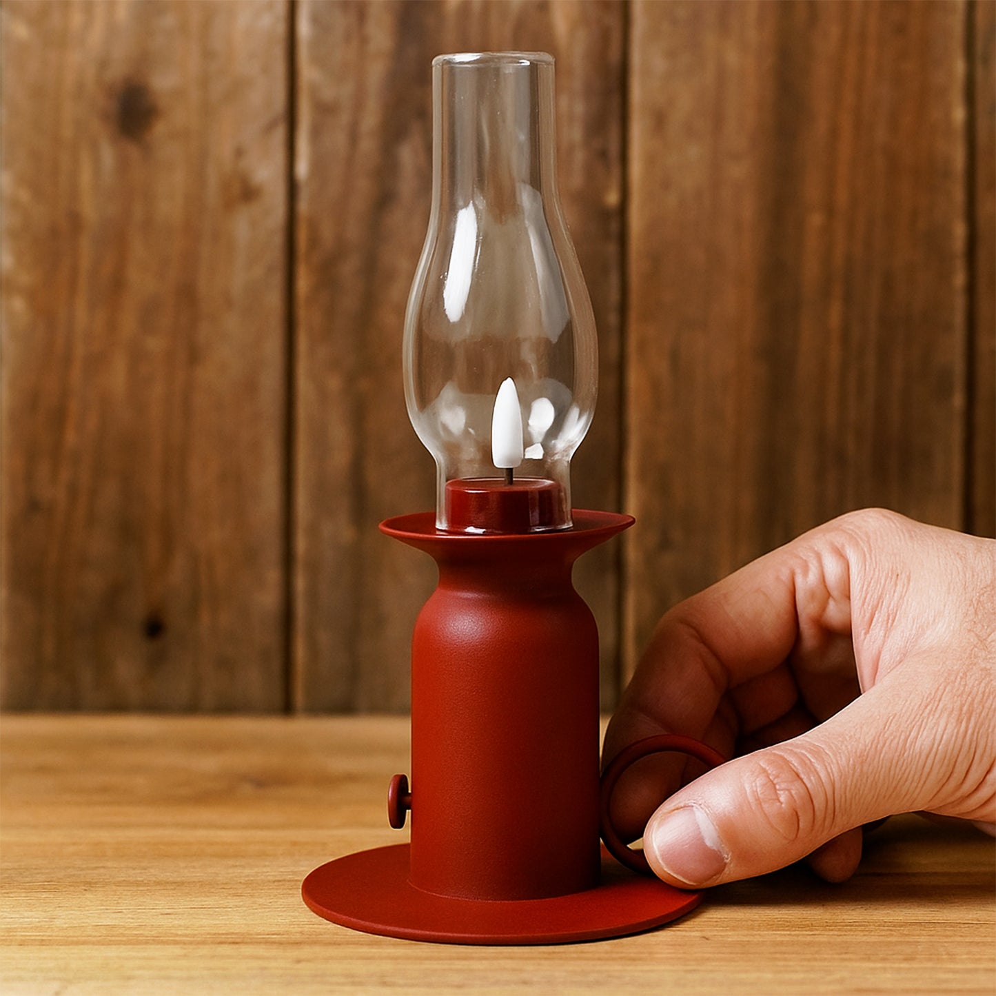 Vintage style plastic candle light LED lamp by Wukusy, featuring a classic design with warm illumination.