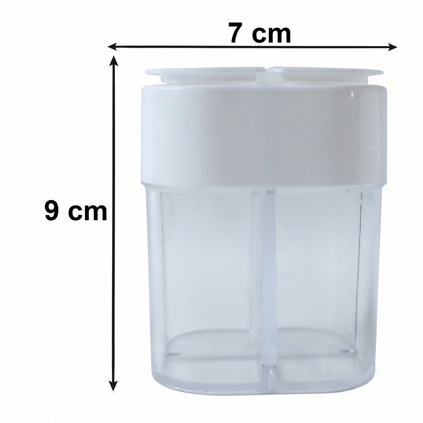 Wukusy 4-compartment kitchen storage container with clear plastic lids for organization and freshness.