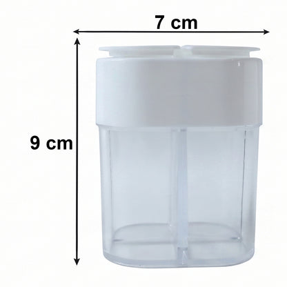 Wukusy 4-compartment kitchen storage container with clear plastic lids for organization and freshness.