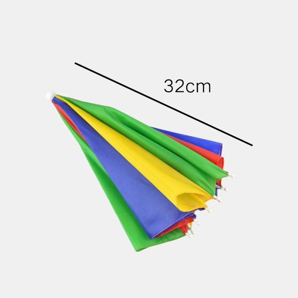 Wukusy hands-free umbrella hat shielding from sun and rain with wide brim for outdoor protection.