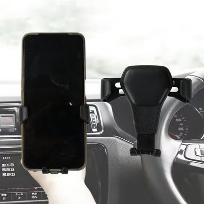 Wukusy car phone holder mounted on air outlet, adjustable mobile phone mount for cars, secure cell phone stand for auto use