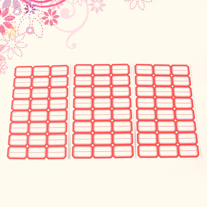 Set of 10 Wukusy multipurpose blank label sticker sheets for office organization and labeling projects.
