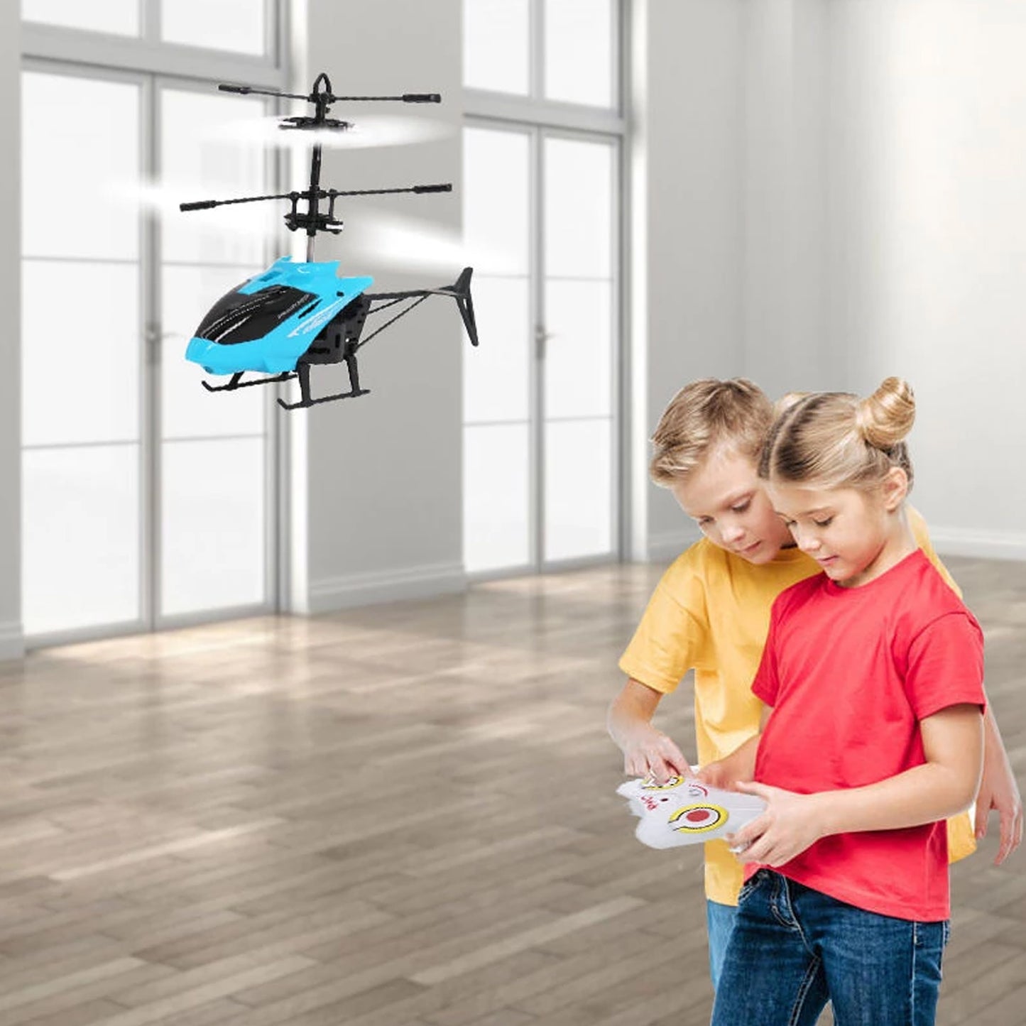 Wukusy remote control helicopter for children, USB rechargeable toy helicopter flying with remote control, suitable for boys and girls