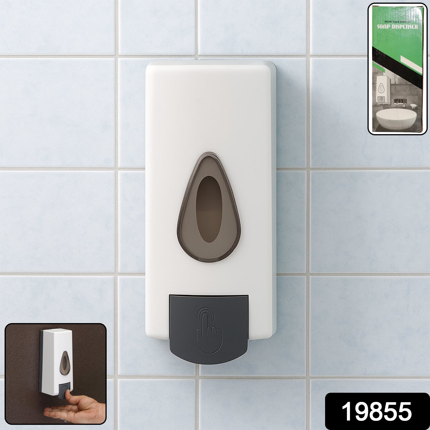 Wukusy wall mounted liquid soap dispenser, home improvement, sleek design, mounted on bathroom or kitchen wall, single unit.