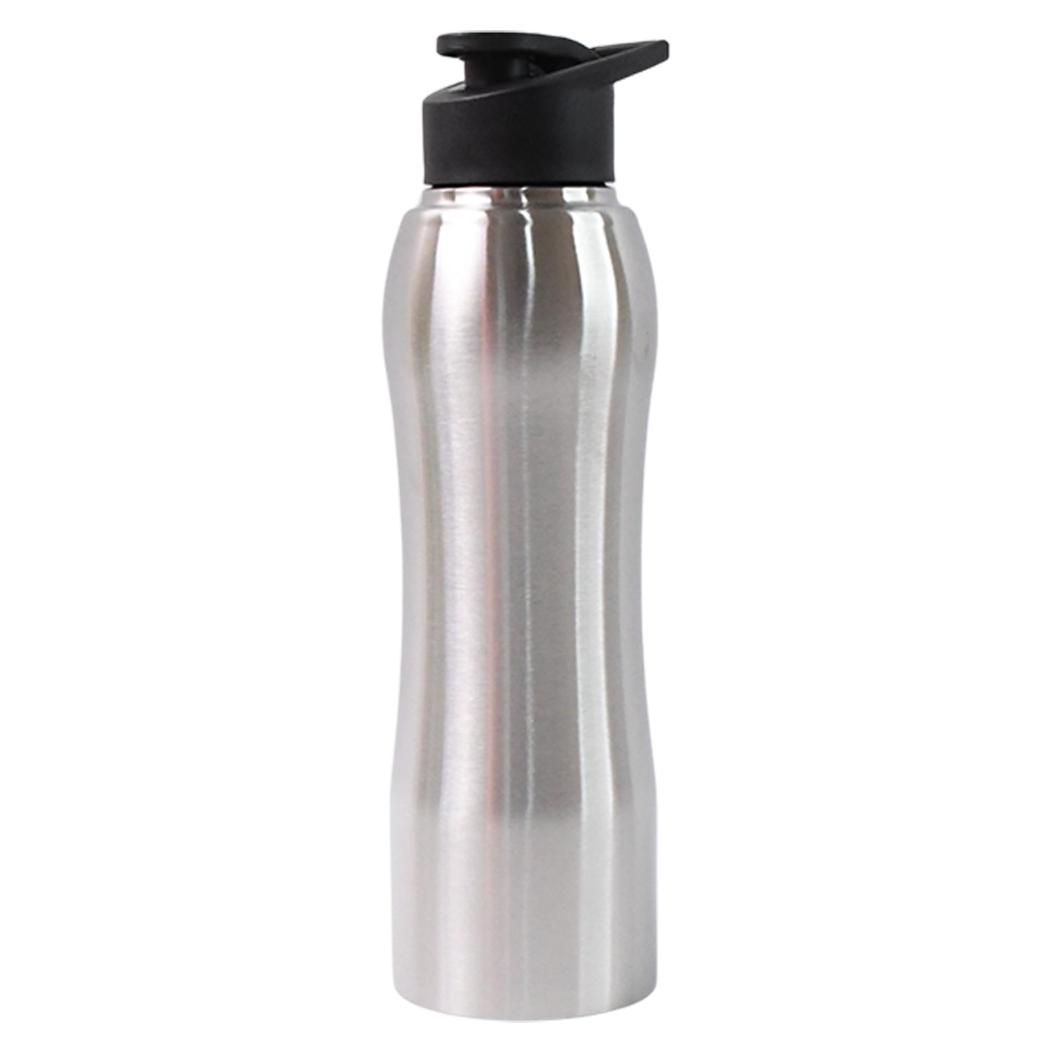 Wukusy stainless steel double wall vacuum-insulated water bottle, 1000ml, in sleek silver with a leak-proof lid for home and kitchen use.