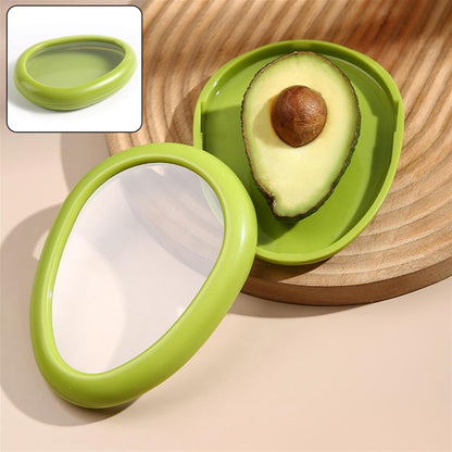 Green oval-shaped vegetable container by Wukusy, a premium fruits and vegetable saver keeper for kitchen storage.