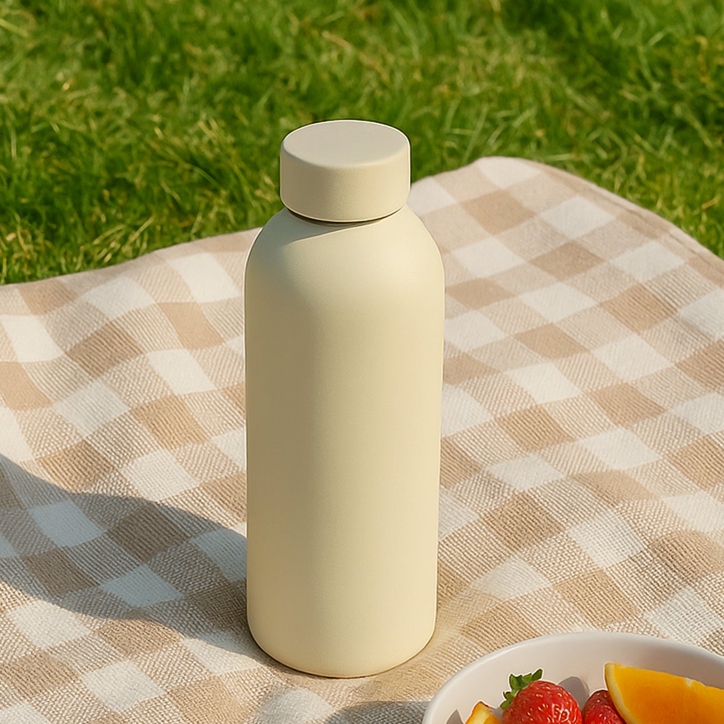 Wukusy stainless steel double wall vacuum-insulated water bottle in mixed colors, 500ml, for home and kitchen use.