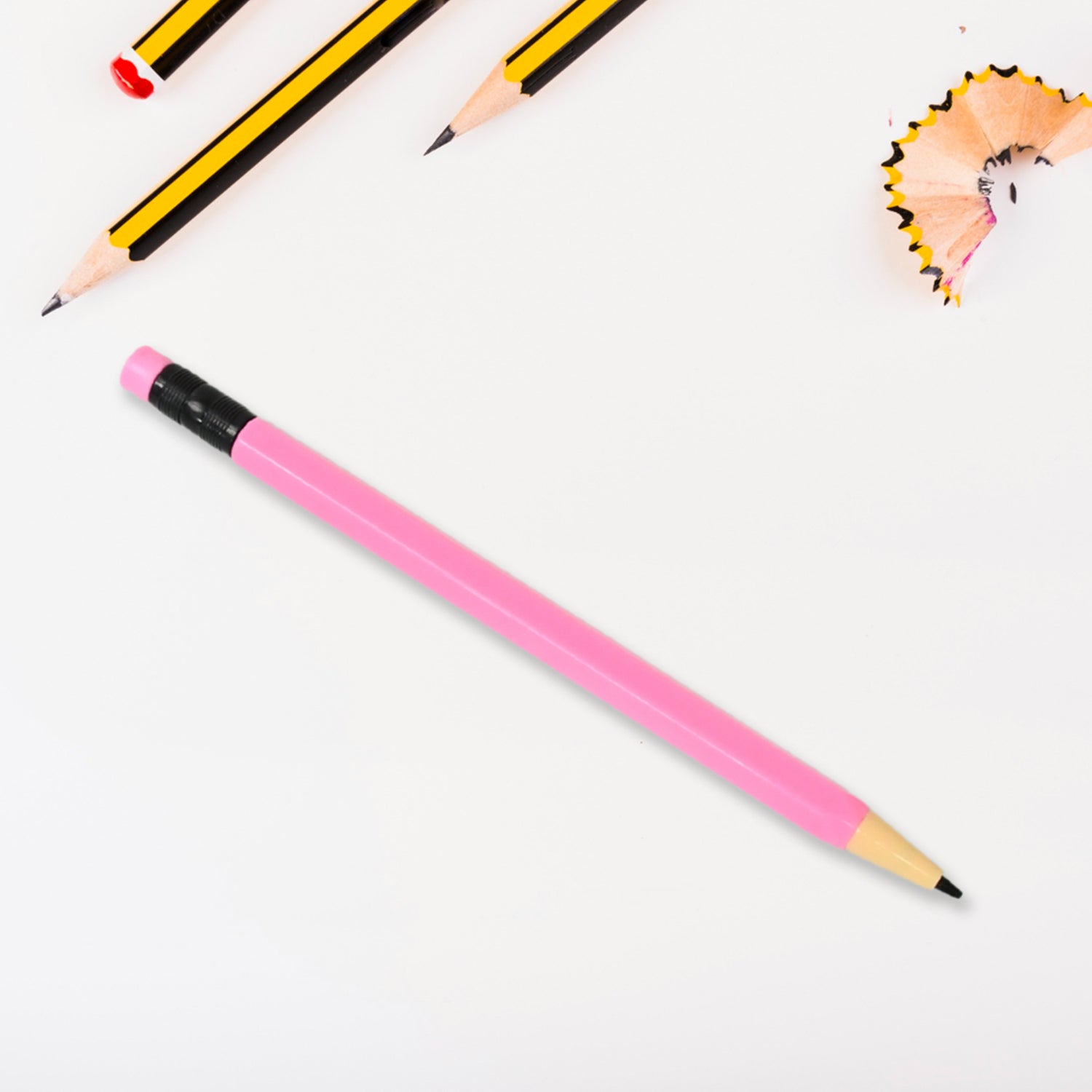 Wukusy 17771 Smart Pencil, an auto-feeding mechanical office pencil with no clicking or lead breaking, shown on a white background.