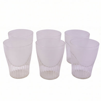Set of six Wukusy classic plastic juice glasses, unbreakable water tumblers for home use, durable and clear drinking glasses