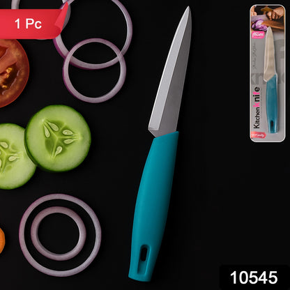 Wukusy Supermom premium stainless steel kitchen utility knife with ergonomic handle, suitable for chopping and slicing tasks.