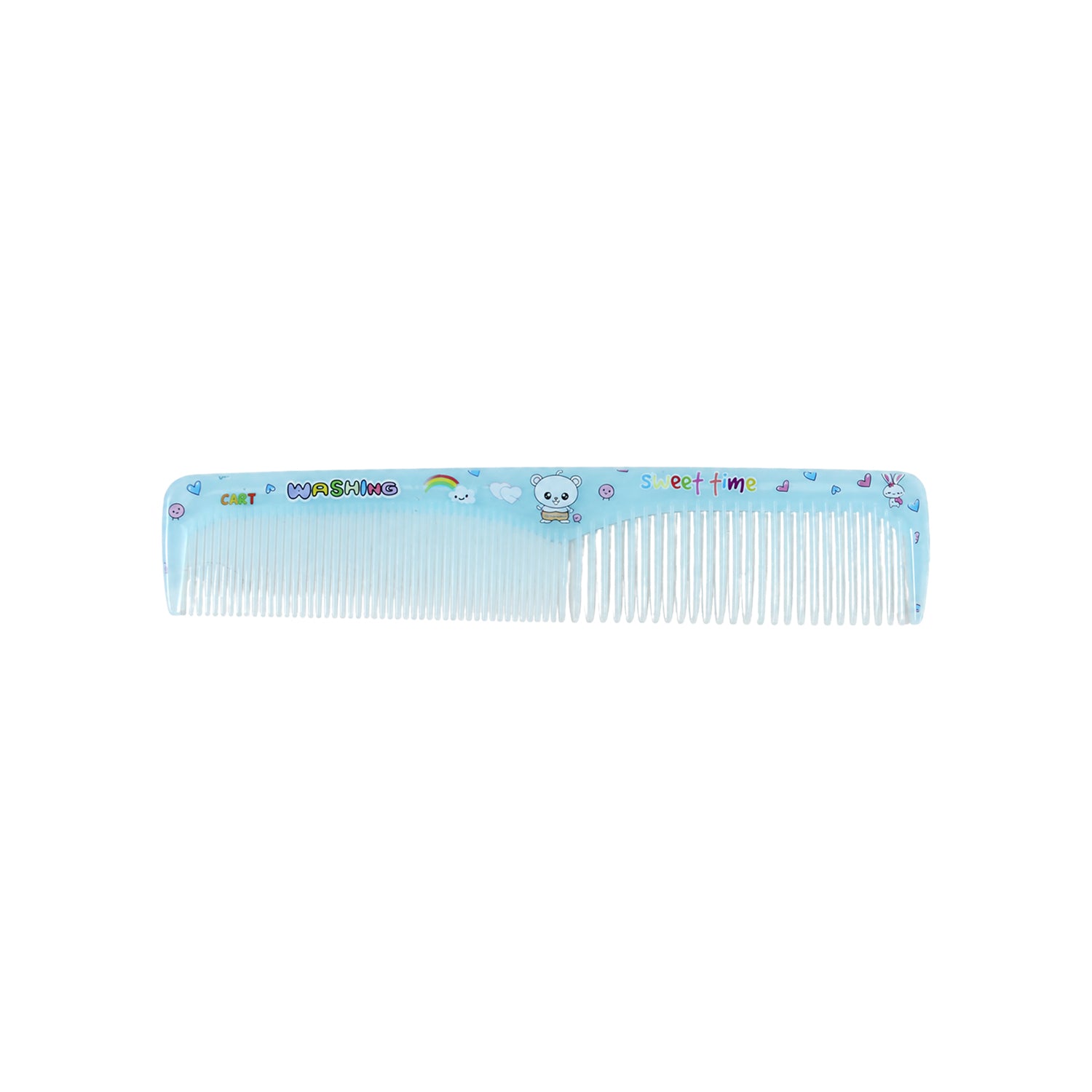 Wukusy anti-static grooming comb for men and women, detangling hair styling comb with smooth teeth in black color.