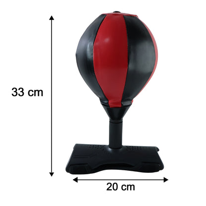 Wukusy portable B-grade inflatable punching bag with air pump, featuring a colorful punching surface and sturdy base for training.