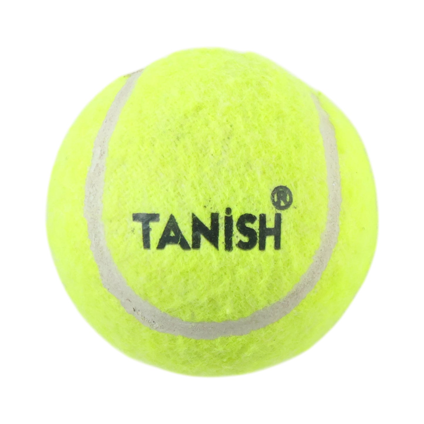 Wukusy premium tennis ball for tennis matches and practice, with bright yellow exterior and durable felt surface.