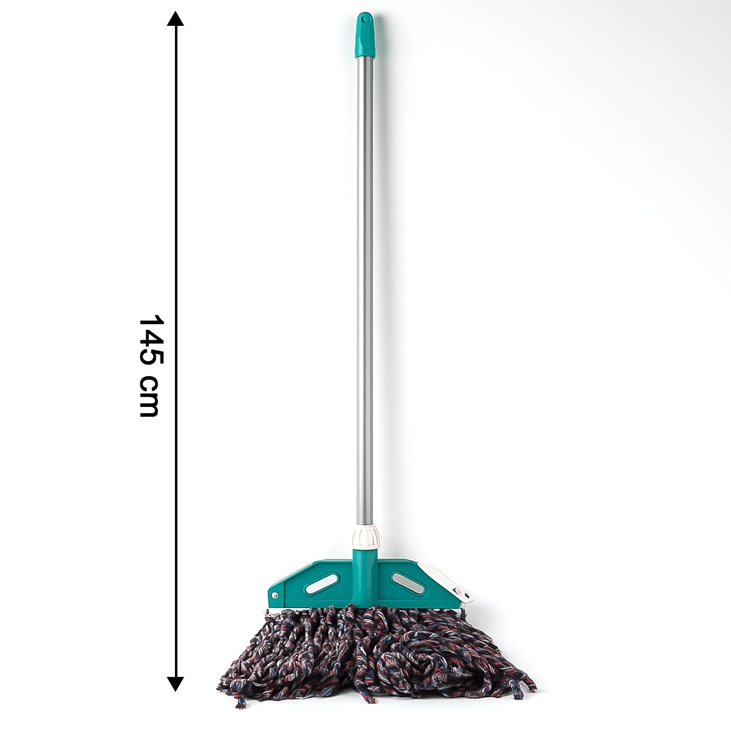 Wukusy premium cotton yarn floor cleaning mop with long handle, ideal for easy, effective home floor cleaning.