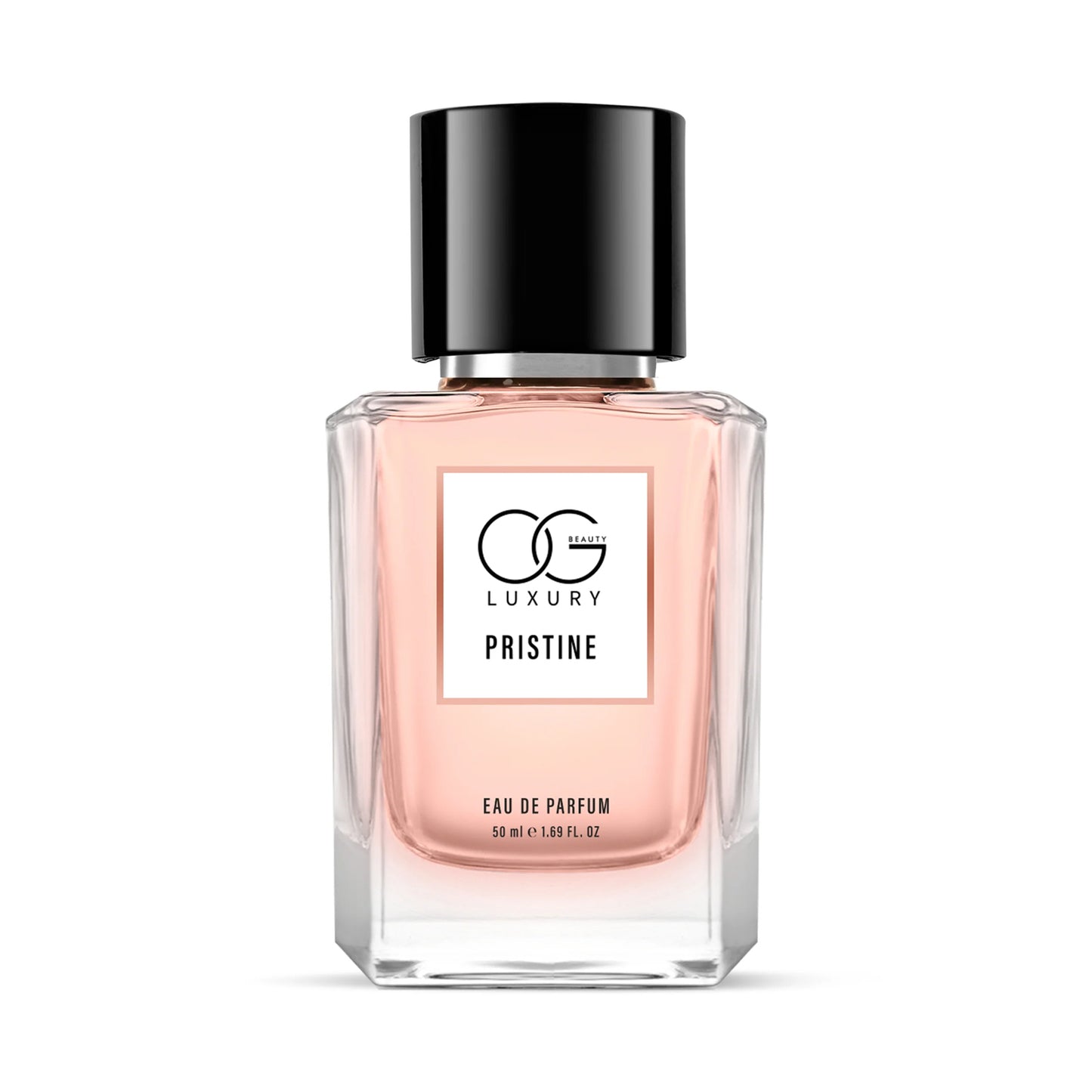 Wukusy OG Luxury Pristine Eau De Parfum 50ml bottle, elegant glass container with sleek design, representing health and beauty fragrance.