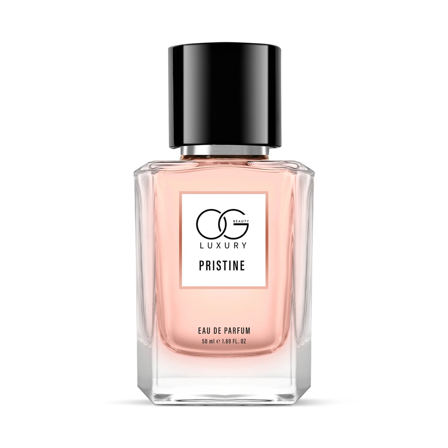 Wukusy OG Luxury Pristine Eau De Parfum 50ml bottle, elegant glass container with sleek design, representing health and beauty fragrance.