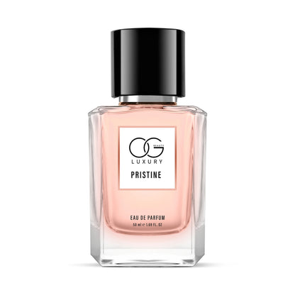 Wukusy OG Luxury Pristine Eau De Parfum 50ml bottle, elegant glass container with sleek design, representing health and beauty fragrance.