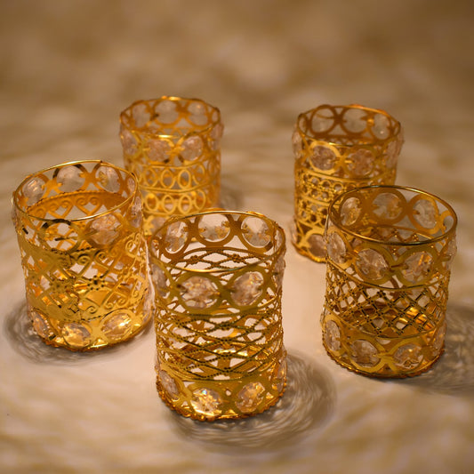 Wukusy home decor diamond jhoomer with mixed design featuring intricate craftsmanship and elegant hanging ornamentation.