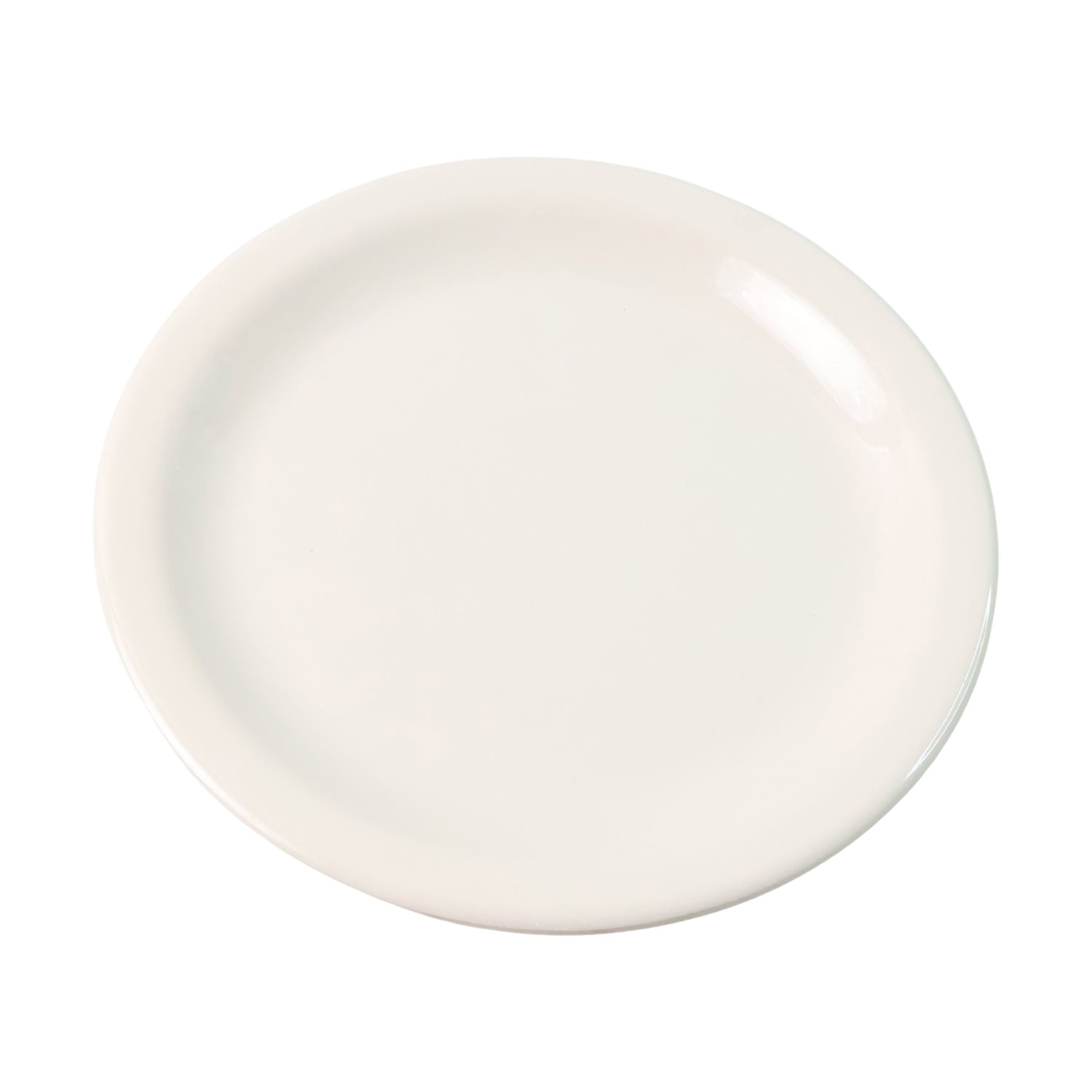 Wukusy premium round dinner plate, 30cm, white ceramic, smooth surface, ideal for home dining, single piece.