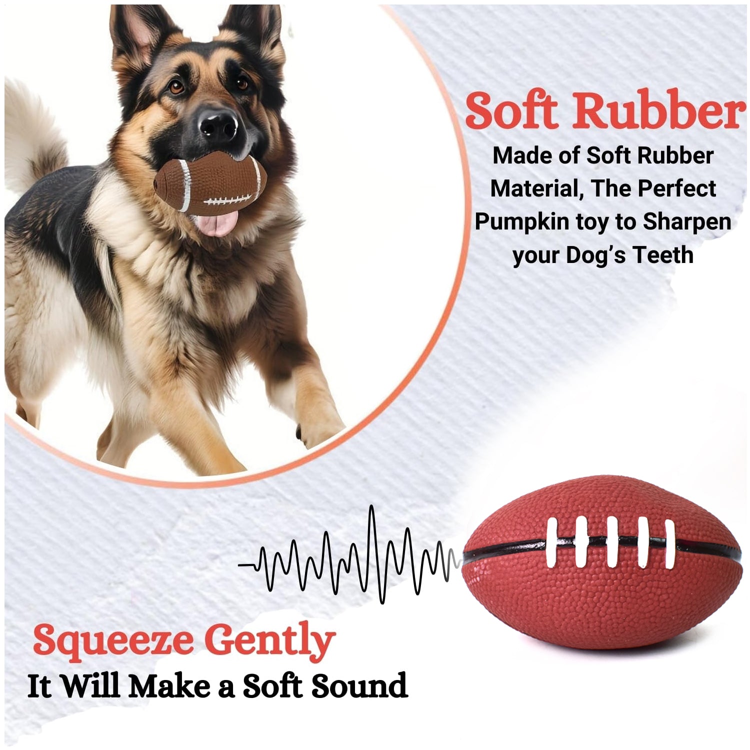 Set of three Wukusy sports squeeze ball toys for kids, soft and colorful stress-relief toys for children to play and squeeze.