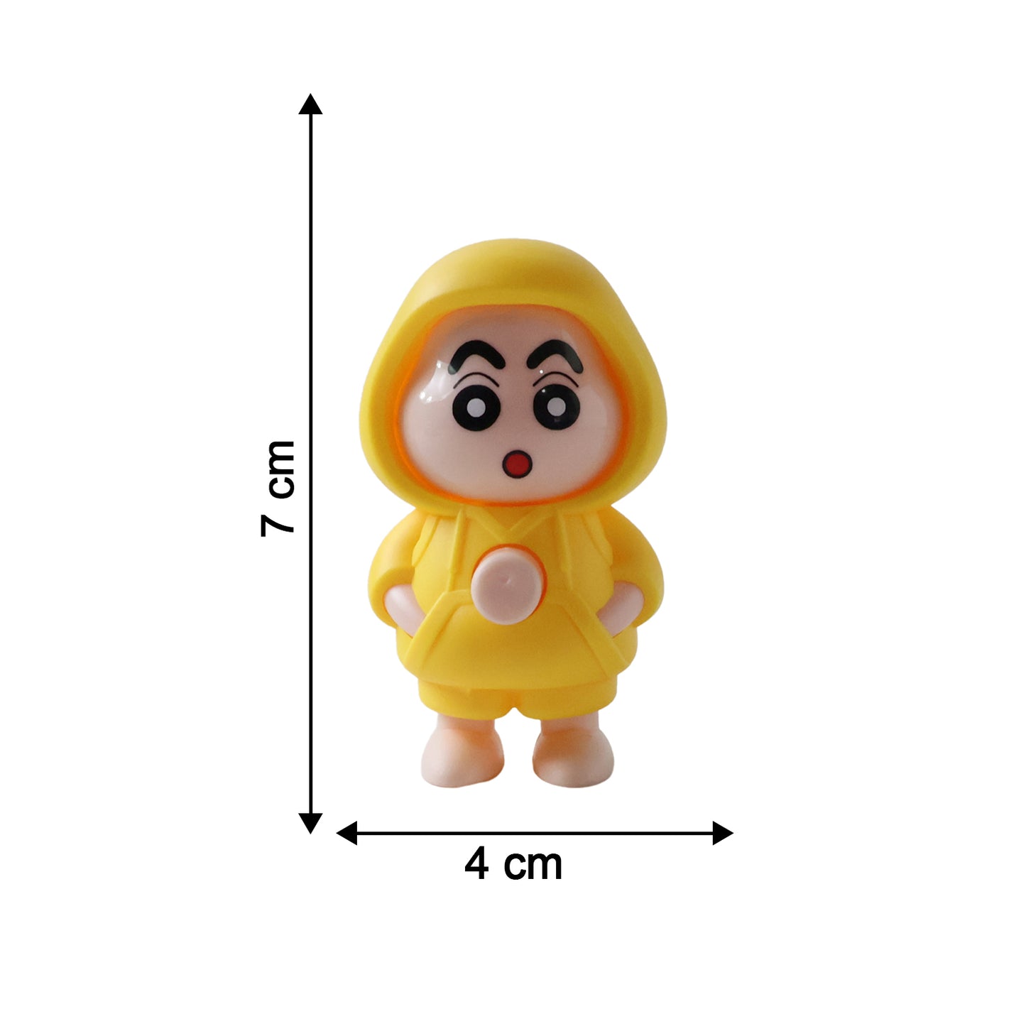 Wukusy cute face-changing doll keychain toy with a colorful, expressive face and a small metal keyring for attachment.