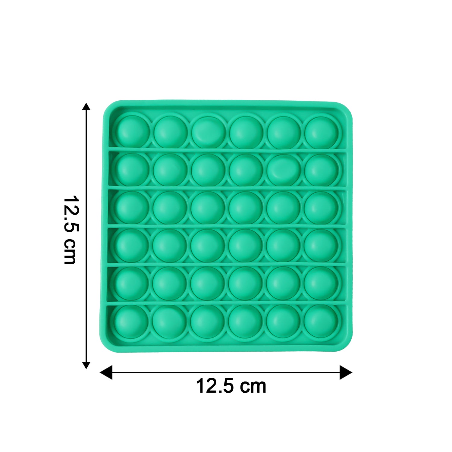 Wukusy premium square-shaped silicone Pop It fidget toy with push bubbles for stress relief and sensory play.