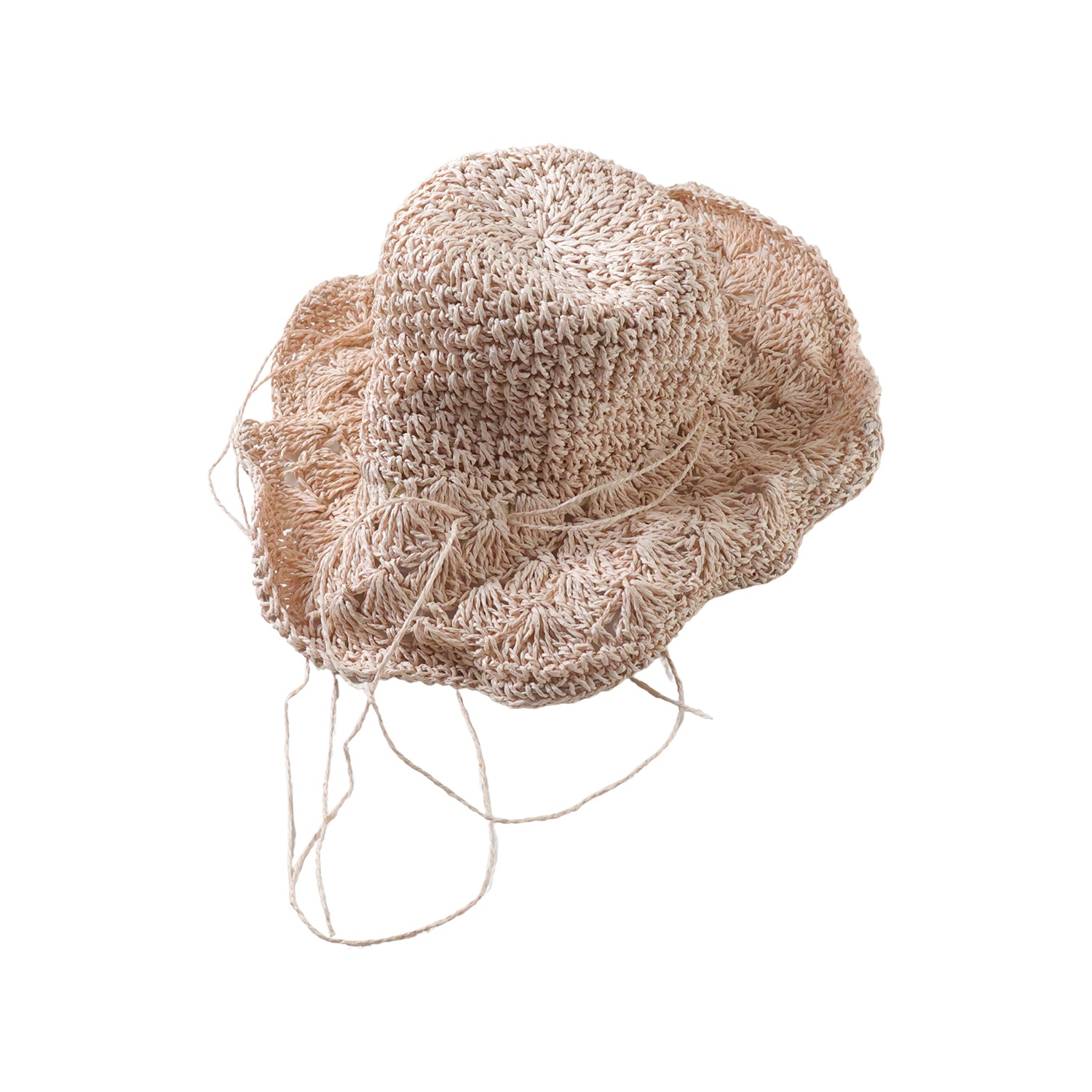 Wukusy stylish handwoven wide brim summer sun hat cap with natural straw texture and a broad brim for sun protection.